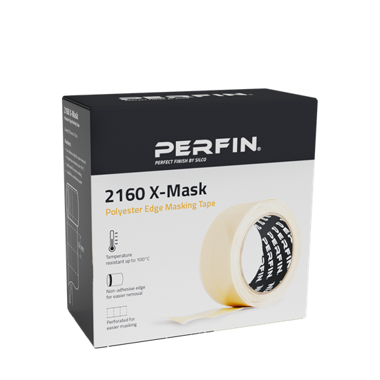 2160 X-Mask პოლიესტერის კიდიანი შესაფუთი ლენტა (Masking Tape)
