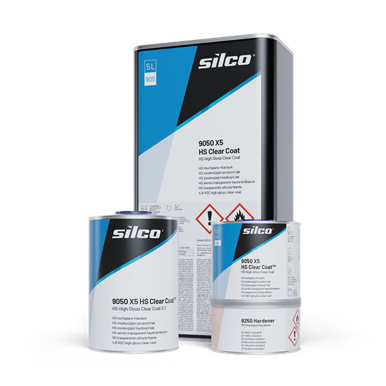 9050 X5 HS Clear Coat SR მაღალი პრიალის მქონე გამჭვირვალე ლაქი